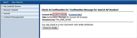 Upload Confirmation .